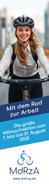 Mit dem Rad zur Arbeit.