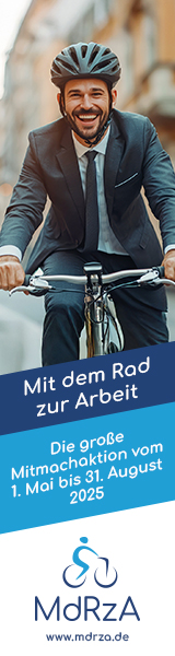 Mit dem Rad zur Arbeit.