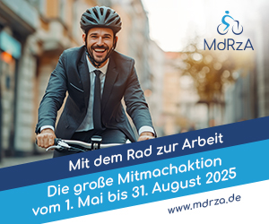 Mit dem Rad zur Arbeit.