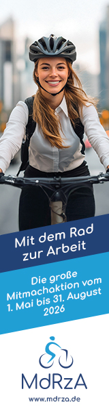 Mit dem Rad zur Arbeit.