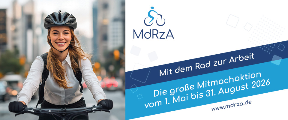 Mit dem Rad zur Arbeit.