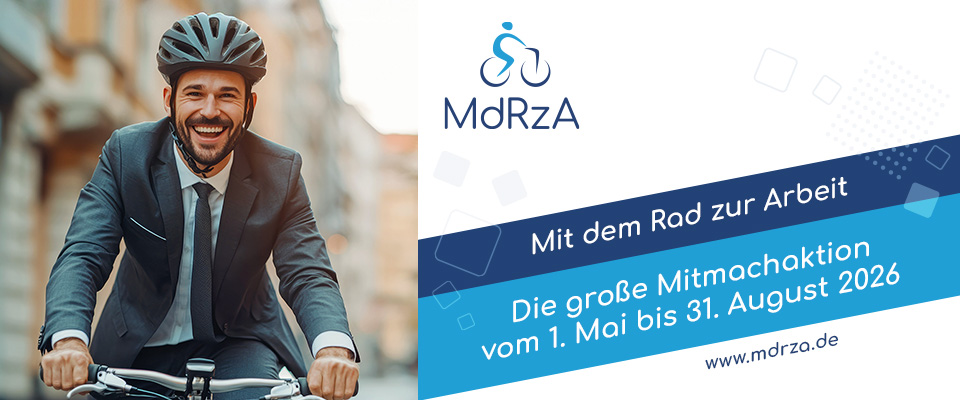 Mit dem Rad zur Arbeit.